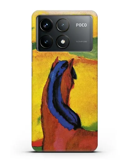 Чехол Лошадь в пейзаже (Марк Франц) силиконовый для Xiaomi Poco F6 Pro