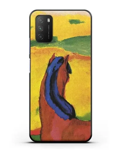 Чехол Лошадь в пейзаже (Марк Франц) силиконовый для Xiaomi Poco M3
