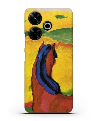 Чехол Лошадь в пейзаже (Марк Франц) силиконовый для Xiaomi Poco M6