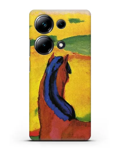 Чехол Лошадь в пейзаже (Марк Франц) силиконовый для Xiaomi Poco M6 Pro