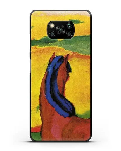 Чехол Лошадь в пейзаже (Марк Франц) силиконовый для Xiaomi Poco X3 Pro