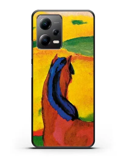 Чехол Лошадь в пейзаже (Марк Франц) силиконовый для Xiaomi Poco X5