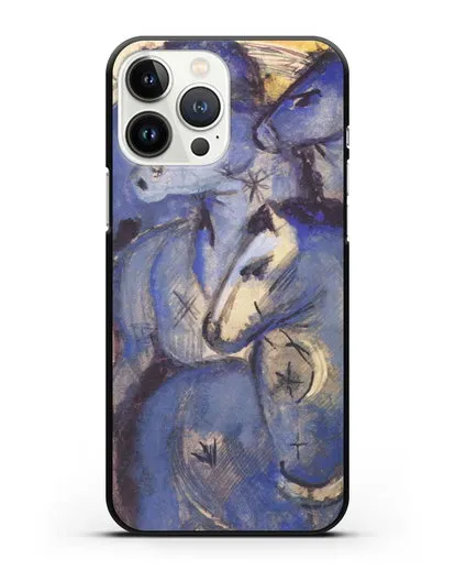 Чехол Башня синих коней (Марк Франц) силиконовый для iPhone 13 Pro Max