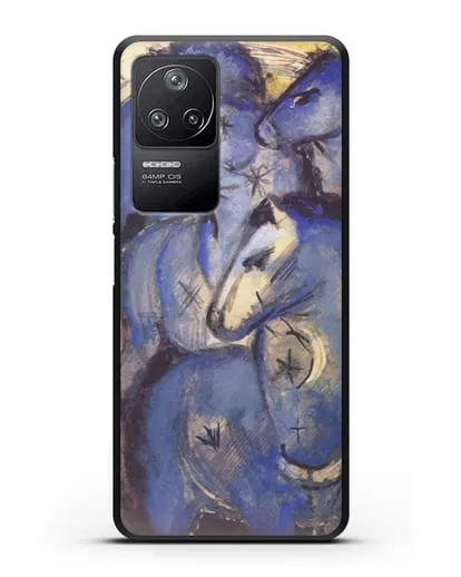 Чехол Башня синих коней (Марк Франц) силиконовый для Xiaomi Poco F4