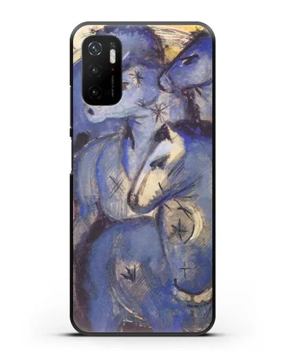 Чехол Башня синих коней (Марк Франц) силиконовый для Xiaomi Poco M3 Pro