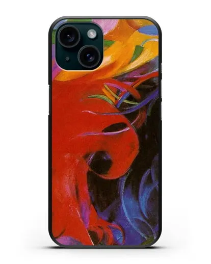 Чехол Борющиеся формы (Марк Франц) силиконовый для iPhone 15