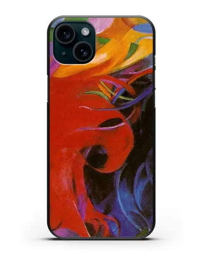 Чехол Борющиеся формы (Марк Франц) силиконовый для iPhone 15 Plus