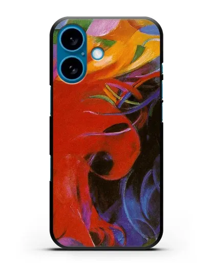 Чехол Борющиеся формы (Марк Франц) силиконовый для iPhone 16