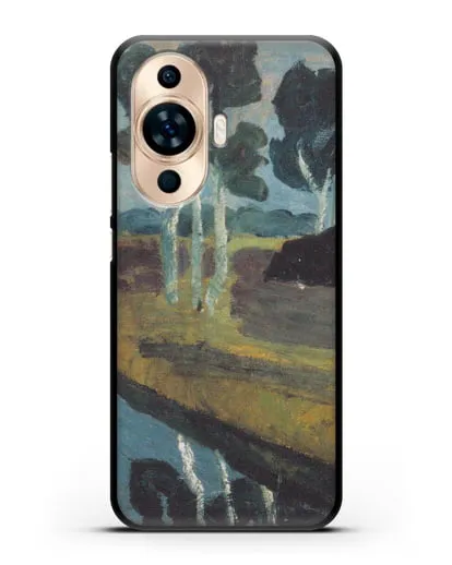Чехол Серый пейзаж с болотным каналом (Модерзон-Беккер Паула) силиконовый для Huawei Nova 11