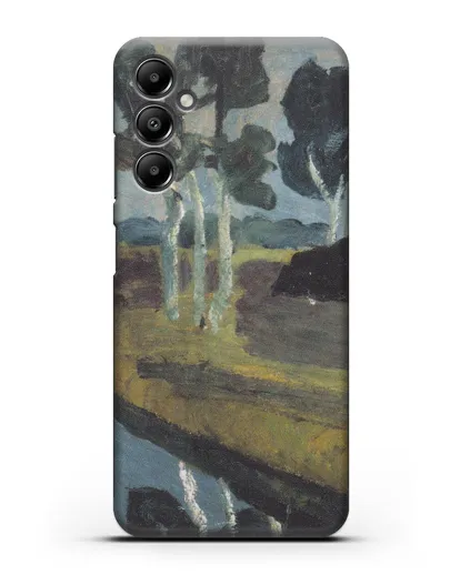 Чехол Серый пейзаж с болотным каналом (Модерзон-Беккер Паула) силиконовый для Samsung Galaxy A05s [SM-A057]