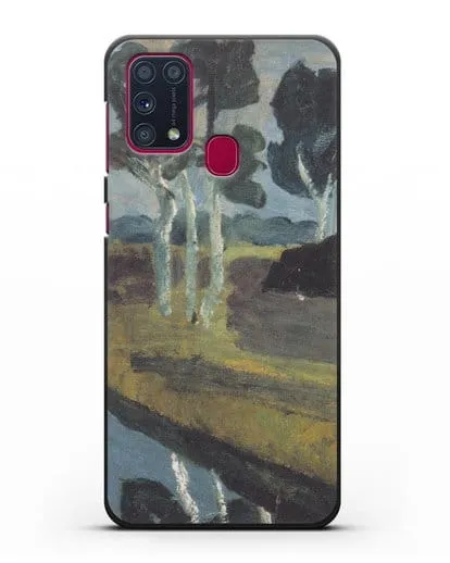 Чехол Серый пейзаж с болотным каналом (Модерзон-Беккер Паула) силиконовый для Samsung Galaxy M31 [SM-M315F]
