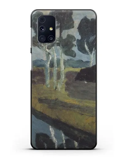 Чехол Серый пейзаж с болотным каналом (Модерзон-Беккер Паула) силиконовый для Samsung Galaxy M31s [SM-M317F]