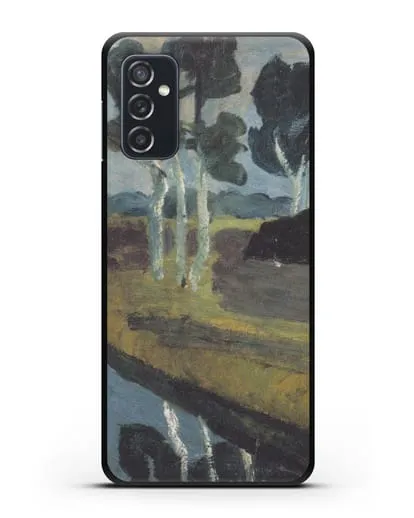 Чехол Серый пейзаж с болотным каналом (Модерзон-Беккер Паула) силиконовый для Samsung Galaxy M52 [M526B]