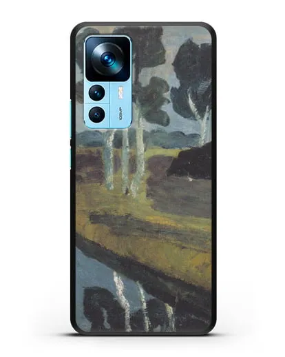 Чехол Серый пейзаж с болотным каналом (Модерзон-Беккер Паула) силиконовый для Xiaomi 12T