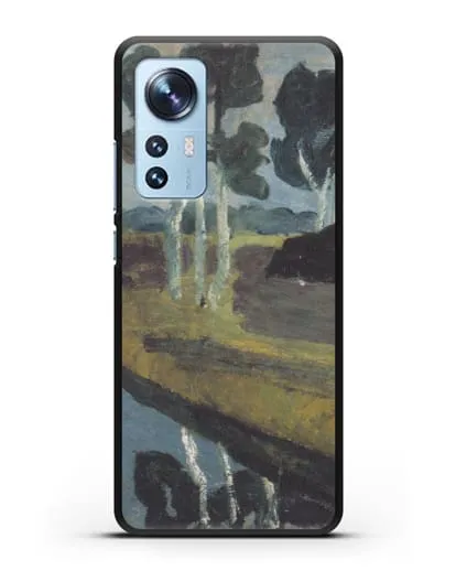 Чехол Серый пейзаж с болотным каналом (Модерзон-Беккер Паула) силиконовый для Xiaomi 12X