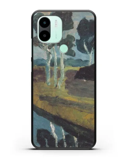 Чехол Серый пейзаж с болотным каналом (Модерзон-Беккер Паула) силиконовый для Xiaomi Redmi A2 Plus