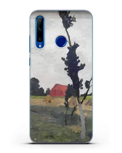 Чехол Пейзаж Ворпсведера с красным домом (Модерзон-Беккер Паула) силиконовый для Honor 10i