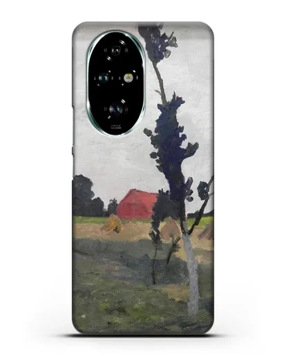 Чехол Пейзаж Ворпсведера с красным домом (Модерзон-Беккер Паула) силиконовый для Honor 200 Pro