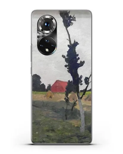 Чехол Пейзаж Ворпсведера с красным домом (Модерзон-Беккер Паула) силиконовый для Honor 50