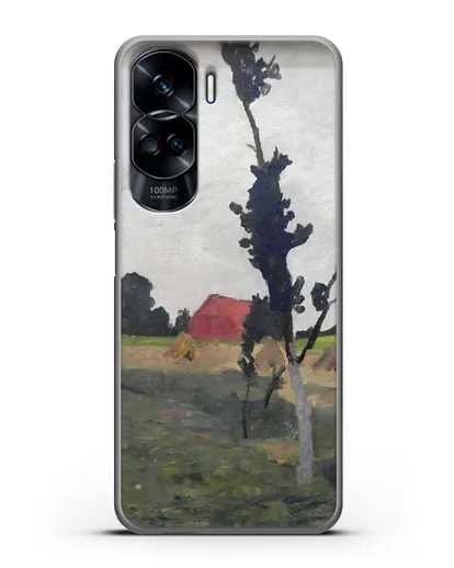 Чехол Пейзаж Ворпсведера с красным домом (Модерзон-Беккер Паула) силиконовый для Honor 90 Lite