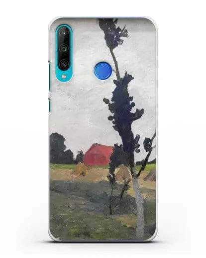 Чехол Пейзаж Ворпсведера с красным домом (Модерзон-Беккер Паула) силиконовый для Honor 9C