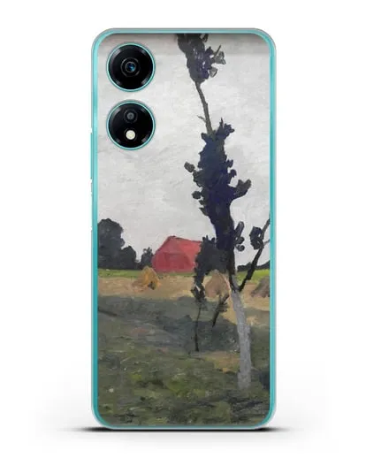 Чехол Пейзаж Ворпсведера с красным домом (Модерзон-Беккер Паула) силиконовый для Honor X5 Plus