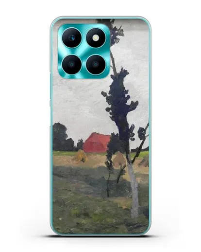 Чехол Пейзаж Ворпсведера с красным домом (Модерзон-Беккер Паула) силиконовый для Honor X6a