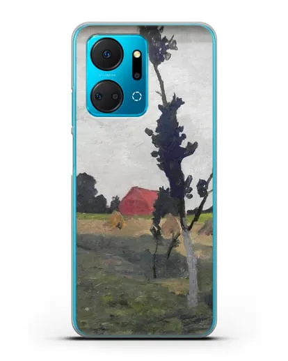 Чехол Пейзаж Ворпсведера с красным домом (Модерзон-Беккер Паула) силиконовый для Honor X7a Plus