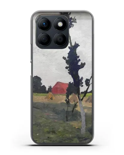 Чехол Пейзаж Ворпсведера с красным домом (Модерзон-Беккер Паула) силиконовый для Honor X8b