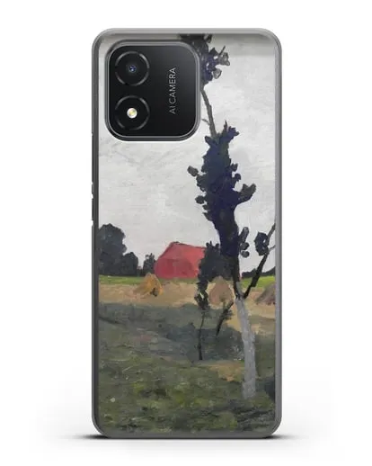 Чехол Пейзаж Ворпсведера с красным домом (Модерзон-Беккер Паула) силиконовый для Honor X5