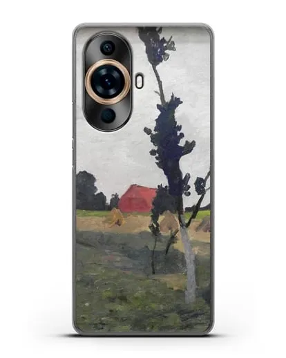 Чехол Пейзаж Ворпсведера с красным домом (Модерзон-Беккер Паула) силиконовый для Huawei Nova 11 Pro