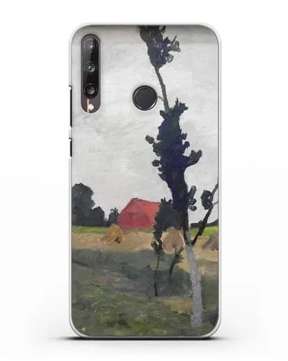 Чехол Пейзаж Ворпсведера с красным домом (Модерзон-Беккер Паула) силиконовый для Huawei P40 lite E