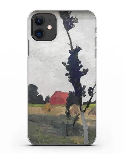 Чехол Пейзаж Ворпсведера с красным домом (Модерзон-Беккер Паула) силиконовый для iPhone 11