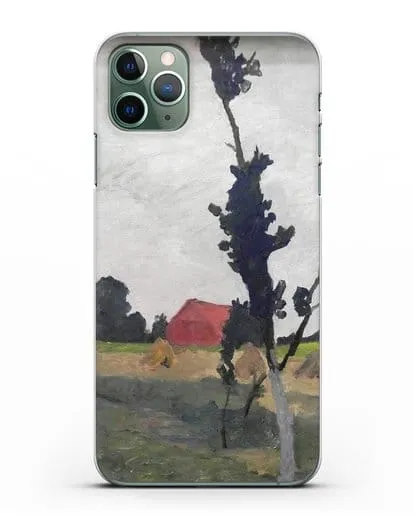 Чехол Пейзаж Ворпсведера с красным домом (Модерзон-Беккер Паула) силиконовый для iPhone 11 Pro Max