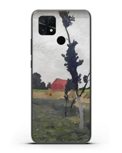 Чехол Пейзаж Ворпсведера с красным домом (Модерзон-Беккер Паула) силиконовый для Xiaomi Poco C40