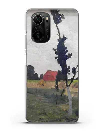 Чехол Пейзаж Ворпсведера с красным домом (Модерзон-Беккер Паула) силиконовый для Xiaomi Poco F3 Pro