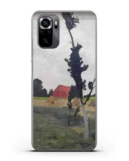 Чехол Пейзаж Ворпсведера с красным домом (Модерзон-Беккер Паула) силиконовый для Xiaomi Poco M5s