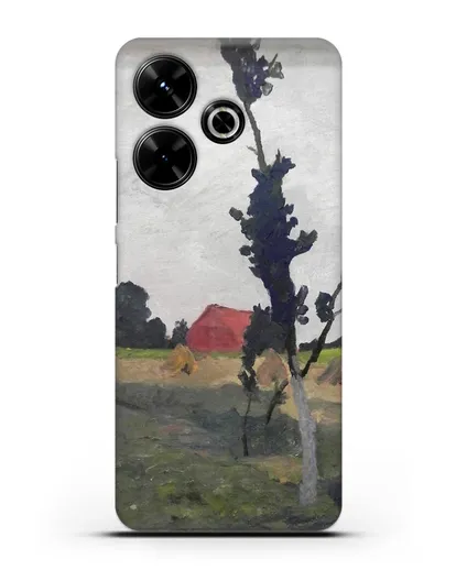 Чехол Пейзаж Ворпсведера с красным домом (Модерзон-Беккер Паула) силиконовый для Xiaomi Poco M6