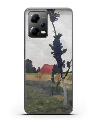 Чехол Пейзаж Ворпсведера с красным домом (Модерзон-Беккер Паула) силиконовый для Xiaomi Poco X5