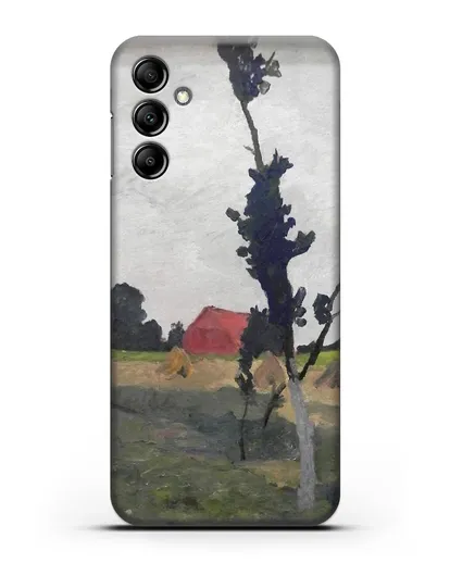 Чехол Пейзаж Ворпсведера с красным домом (Модерзон-Беккер Паула) силиконовый для Samsung Galaxy A14 [SM-A145]