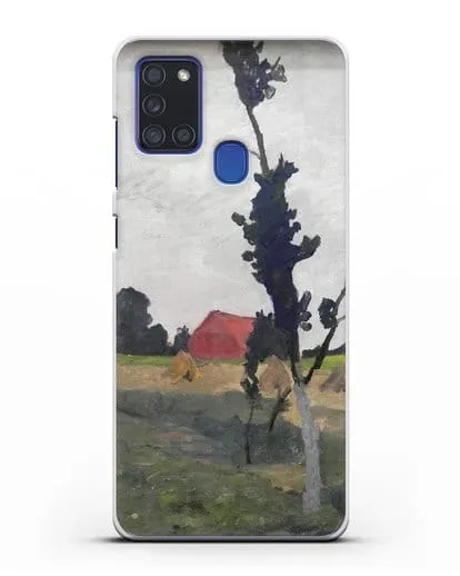 Чехол Пейзаж Ворпсведера с красным домом (Модерзон-Беккер Паула) силиконовый для Samsung Galaxy A21s [SM-A217F]