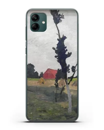Чехол Пейзаж Ворпсведера с красным домом (Модерзон-Беккер Паула) силиконовый для Samsung Galaxy A04 [SM-A045F]