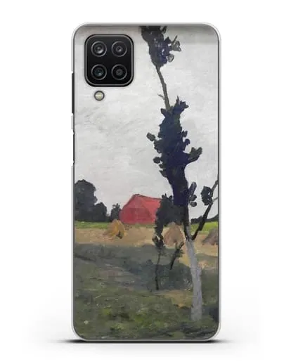 Чехол Пейзаж Ворпсведера с красным домом (Модерзон-Беккер Паула) силиконовый для Samsung Galaxy A12s [SM-A127F]