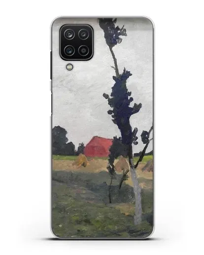 Чехол Пейзаж Ворпсведера с красным домом (Модерзон-Беккер Паула) силиконовый для Samsung Galaxy M12 [SM-M127F]