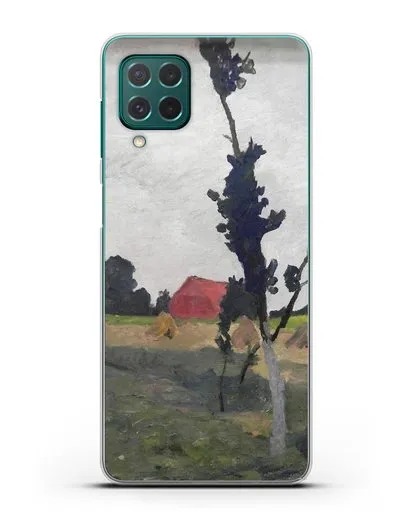 Чехол Пейзаж Ворпсведера с красным домом (Модерзон-Беккер Паула) силиконовый для Samsung Galaxy M62 [SM-M625F]