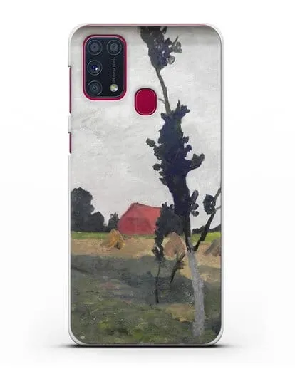 Чехол Пейзаж Ворпсведера с красным домом (Модерзон-Беккер Паула) силиконовый для Samsung Galaxy M31 [SM-M315F]