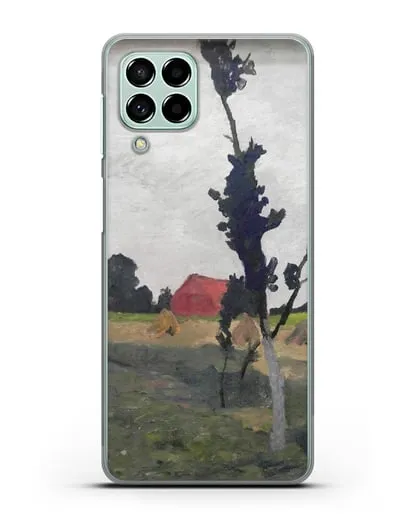 Чехол Пейзаж Ворпсведера с красным домом (Модерзон-Беккер Паула) силиконовый для Samsung Galaxy M33 [SM-M336]