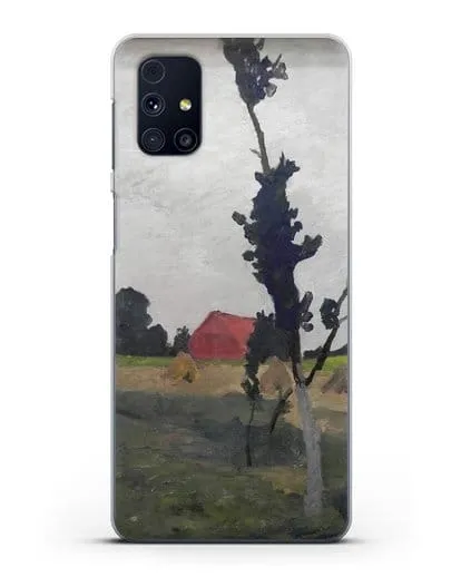 Чехол Пейзаж Ворпсведера с красным домом (Модерзон-Беккер Паула) силиконовый для Samsung Galaxy M51 [SM-M515F]