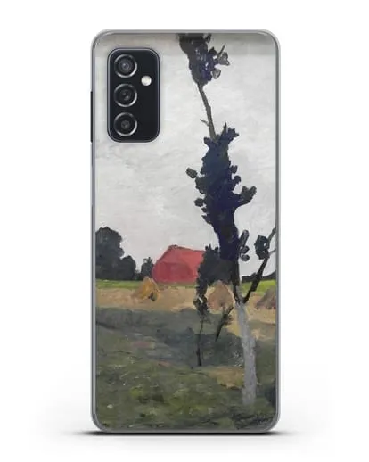 Чехол Пейзаж Ворпсведера с красным домом (Модерзон-Беккер Паула) силиконовый для Samsung Galaxy M52 [M526B]