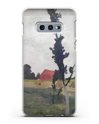 Чехол Пейзаж Ворпсведера с красным домом (Модерзон-Беккер Паула) силиконовый для Samsung Galaxy S10e [SM-G970F]